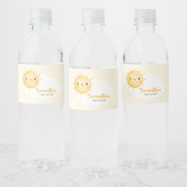 Little Ray of Sunshine Baby Shower Waterfles Etiket