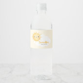 Little Ray of Sunshine Baby Shower Waterfles Etiket (Voorkant)