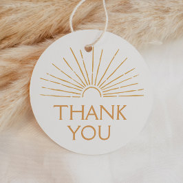 Little Ray of Sunshine Boho Baby shower Bedankjes Labels