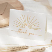 Little Ray of Sunshine Boho Baby shower Bedankkaart