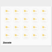 Little Ray of Sunshine Boho Baby shower Bedankt Ronde Sticker (Vel)