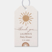 Little Ray of Sunshine Boho Baby shower Cadeaulabel (Voorkant)