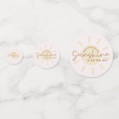 Little Ray of Sunshine Boho Baby shower Confetti (Voorkanten)