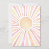 Little Ray of Sunshine Boho Baby shower Kaart (Achterkant)