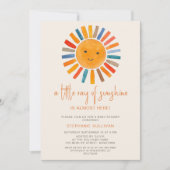 Little Ray of Sunshine Boho Baby Shower  Kaart (Voorkant)