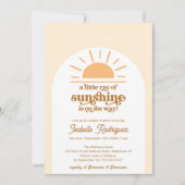 Little Ray of Sunshine Boho Baby shower Kaart (Voorkant)