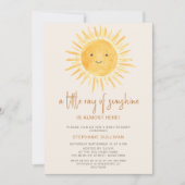 Little Ray of Sunshine Boho Baby shower Kaart (Voorkant)