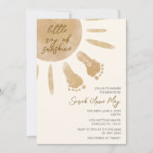 Little Ray of Sunshine Boho Baby shower Kaart (Voorkant)