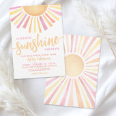 Little Ray of Sunshine Boho Baby shower Kaart