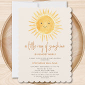 Little Ray of Sunshine Boho Baby shower Kaart
