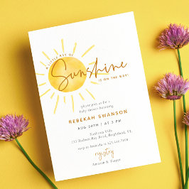 Little Ray of Sunshine Boho Baby shower Kaart