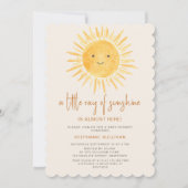 Little Ray of Sunshine Boho Baby shower Kaart (Voorkant)