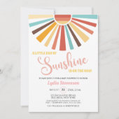 Little Ray of Sunshine Boho Baby shower Kaart (Voorkant)
