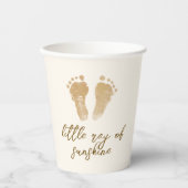 Little Ray of Sunshine Boho Baby shower Papieren Bekers (Voorkant)