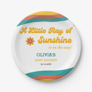 Little Ray of Sunshine Boho Baby shower Papieren Bordje
