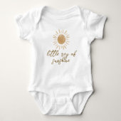 Little Ray of Sunshine Boho Baby shower Romper (Voorkant)