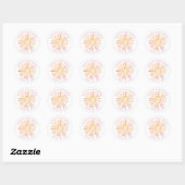 Little Ray of Sunshine Boho Baby shower Ronde Sticker (Vel)