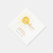 Little Ray of Sunshine Boho Baby shower Servet (Hoek)