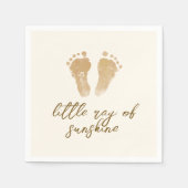 Little Ray of Sunshine Boho Baby shower Servet (Voorkant)