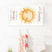 Little Ray Of Sunshine Boho Baby Shower Welcome Spandoek (Insitu)