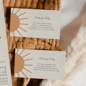 Little Ray of Sunshine Boho Books for Baby Enclosu Informatiekaartje