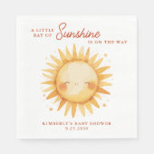 Little Ray of Sunshine Boho Cute Sun Baby Shower Servet (Voorkant)
