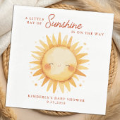 Little Ray of Sunshine Boho Cute Sun Baby Shower Servet