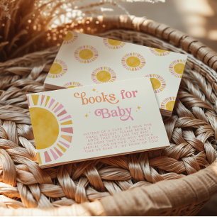 Little Ray of Sunshine Boho Retro Boeken voor Baby Informatiekaartje