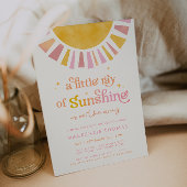 Little Ray of Sunshine Boho Retro Meisje Baby show Kaart