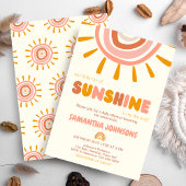 Little Ray of Sunshine Boho Sun Baby shower Kaart