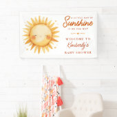 Little Ray Of Sunshine Boho Welcome Baby Shower Spandoek (Insitu)