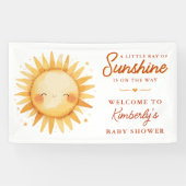 Little Ray Of Sunshine Boho Welcome Baby Shower Spandoek (Horizontaal)
