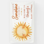 Little Ray Of Sunshine Boho Welcome Baby Shower Spandoek (Verticaal)