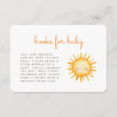 Little Ray of Sunshine Cute Baby Shower Books Informatiekaartje (Voorkant)