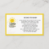 Little Ray of Sunshine Glitter Baby shower Informatiekaartje (Voorkant)