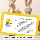 Little Ray of Sunshine Glitter Baby shower Informatiekaartje
