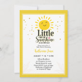 Little Ray of Sunshine Glitter Baby shower Kaart (Voorkant)