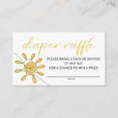 Little Ray Of Sunshine luier loterij ticket Informatiekaartje (Voorkant)