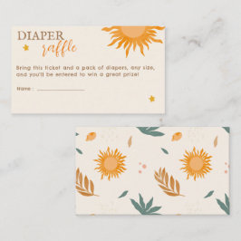 Little ray of sunshine Luier Raffle Baby shower Informatiekaartje