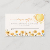 Little Ray of Sunshine Luier Raffle Kaart (Voorkant)