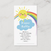 Little Ray of Sunshine Luier Raffle Ticket Informatiekaartje (Voorkant)