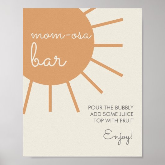 Little Ray of Sunshine Ma-Osa Bar Poster (Voorkant)