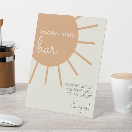 Little Ray of Sunshine Ma-Osa Bar Sign Reclamebord Met Voetstuk (Insitu)