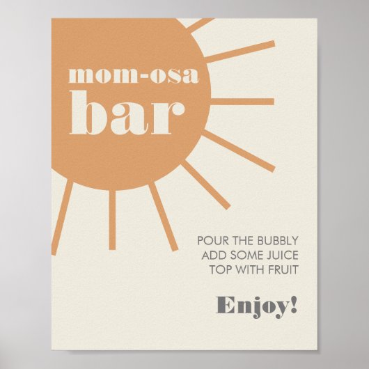 Little Ray of Sunshine  Mam-Osa Bar Poster (Voorkant)