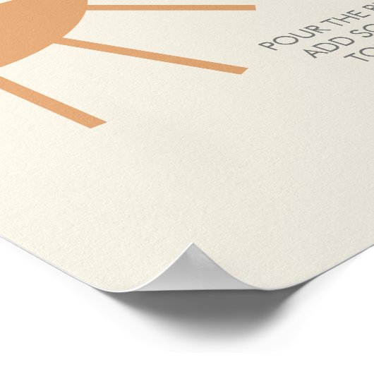 Little Ray of Sunshine  Mimosa Bar Poster (Hoek)