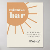 Little Ray of Sunshine  Mimosa Bar Poster (Voorkant)