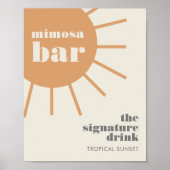 Little Ray of Sunshine  Mimosa Bar Poster (Voorkant)