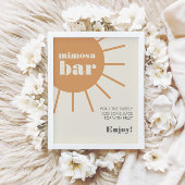 Little Ray of Sunshine  Mimosa Bar Poster