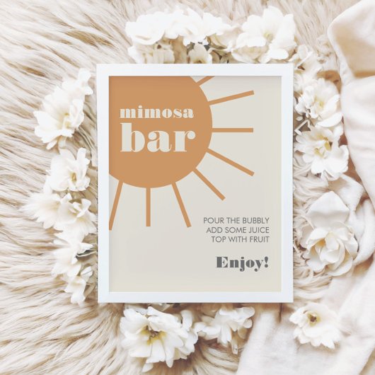 Little Ray of Sunshine  Mimosa Bar Poster