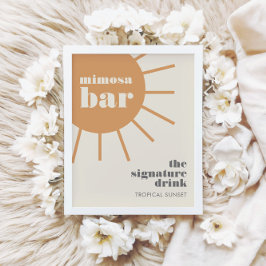 Little Ray of Sunshine Mimosa Bar Poster